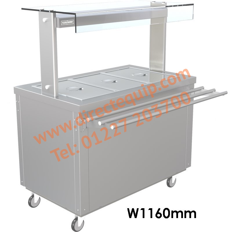 Parry FS-AW3 Flexi-Serve Ambient Cupboard with Chilled Well